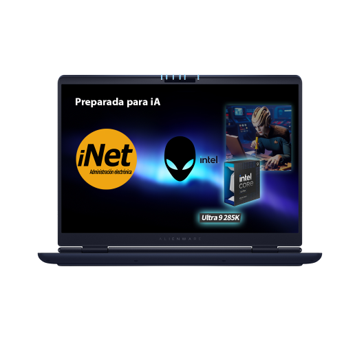 PC Portátil LAPTOP GAMER : 32gb DDR4 - SSD 1000gb NV2 M.2 - Intel Core i9 Ultra  - PANTALLA 15.6" 2560 x 1600 - NVIDIA GeForce RTX 5060 Series graphics - Windows 11 home - DELL Alienware 16x Aura AC16251 ING SKU: 9460DJH