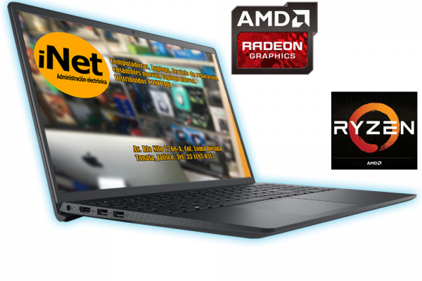 PC Portátil · Laptop: DELL INSPIRON 3535 15 R5-7520U · AMD® RYZEN 5 7520U · 512gb SSD m.2 · 08gb RAM