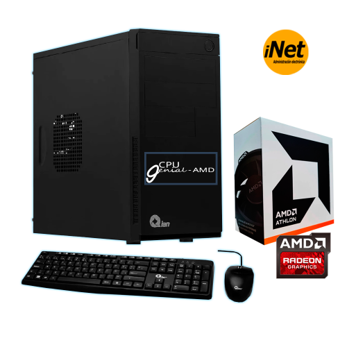 PC escritorio CPU WORKS : ATHLON 3000G - 16gb DDR4 - SSD 0480gb SATA III - SKU: QPA-OP2300GB-02M